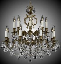 American Brass & Crystal CH9572-A-01G-PI - 16 Light Chandelier